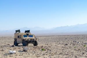 humvee in desert